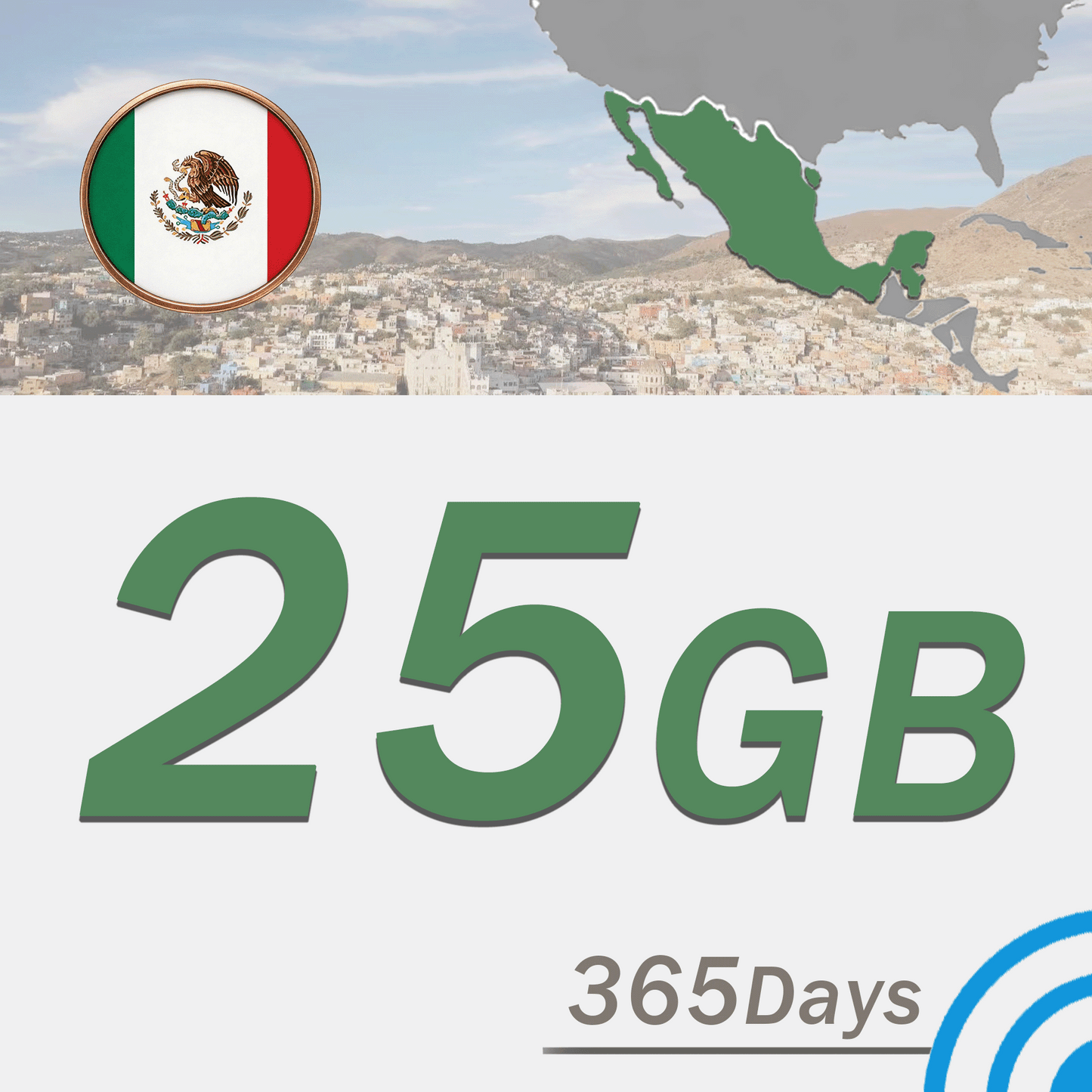Mexico 25GB/365 days www.statelinker.com