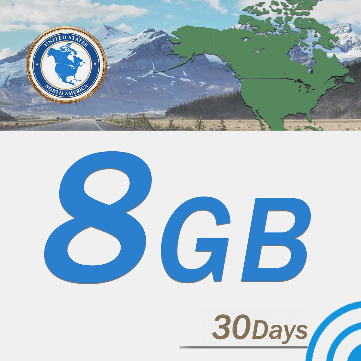 North America 8GB/30 days www.statelinker.com
