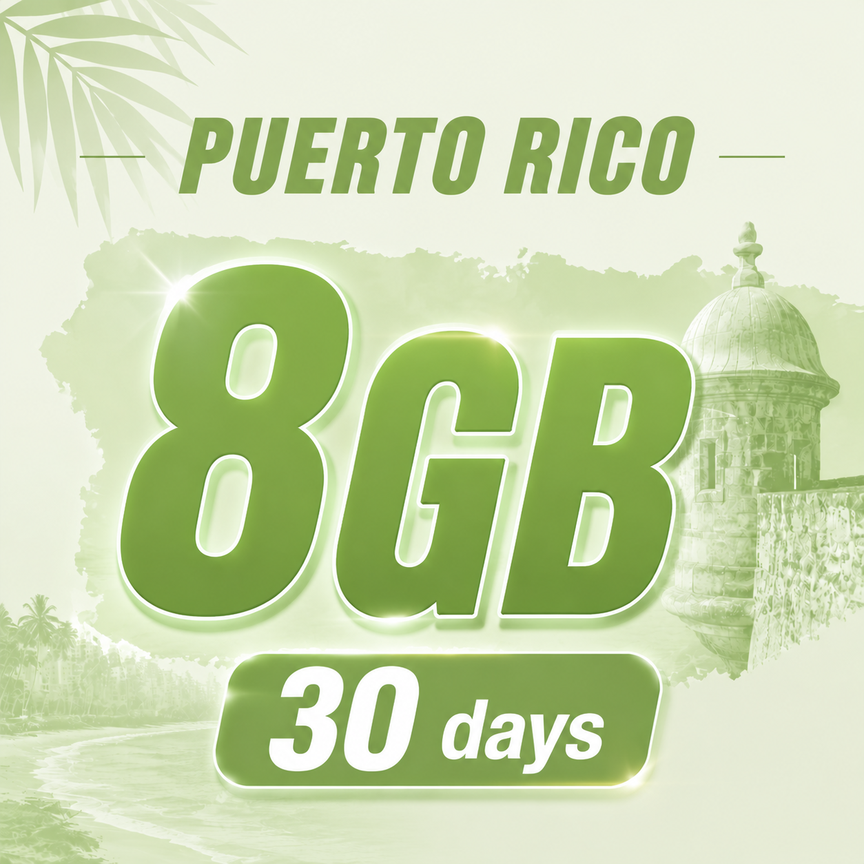 Puerto Rico 8GB/30 days www.statelinker.com
