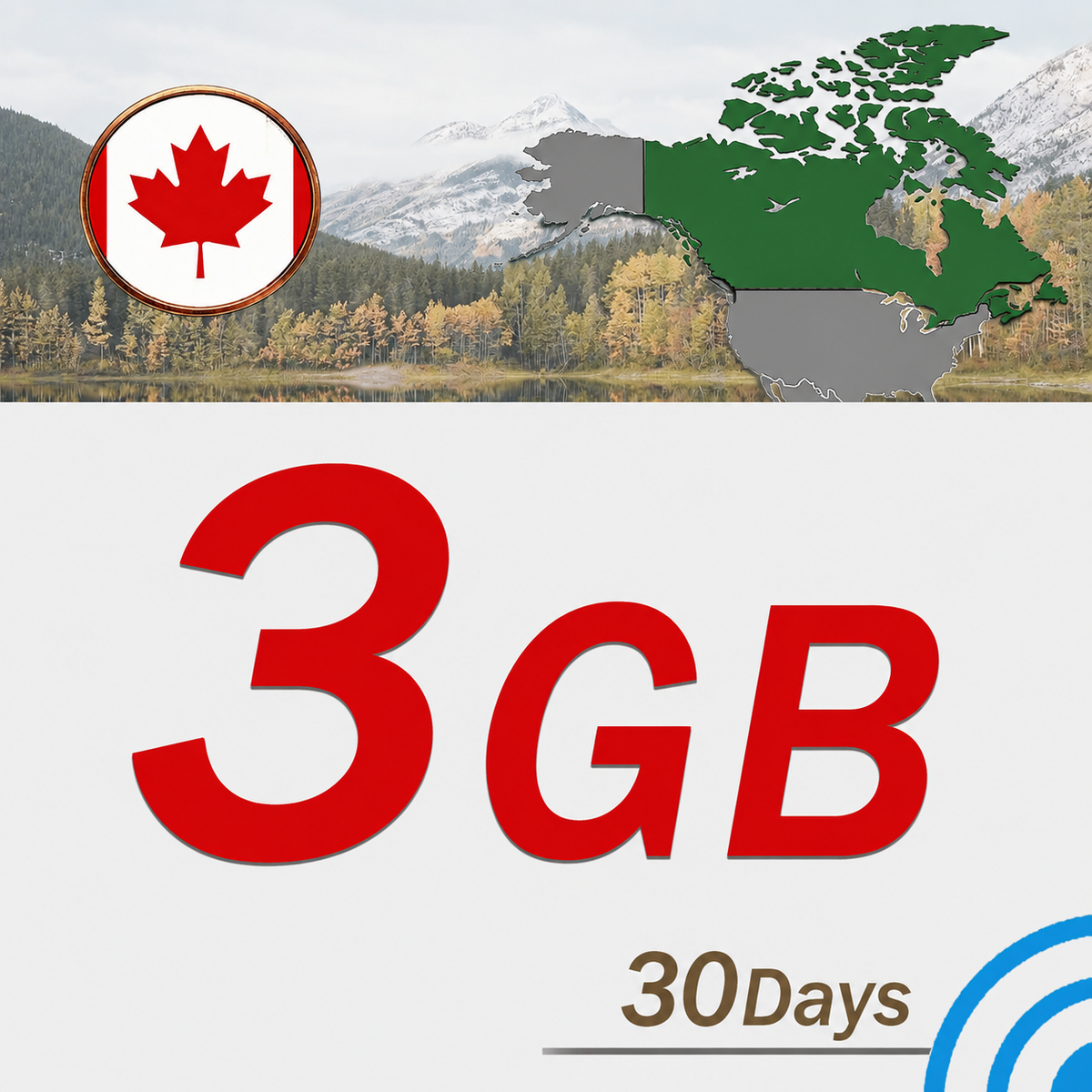 Canada 3GB/30 days www.statelinker.com