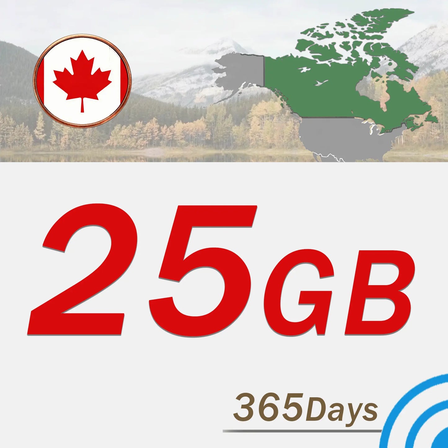 Canada 25GB/365 days - www.statelinker.com