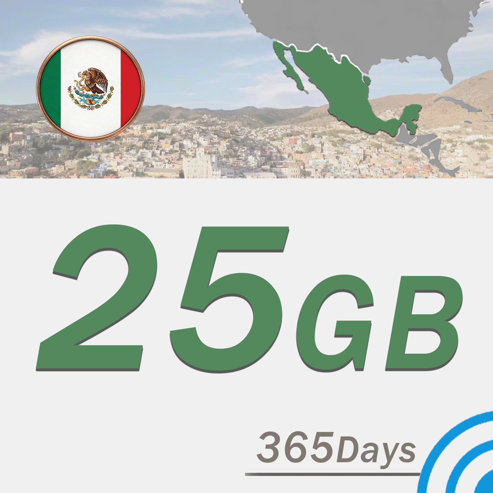 Mexico 25GB/365 days www.statelinker.com