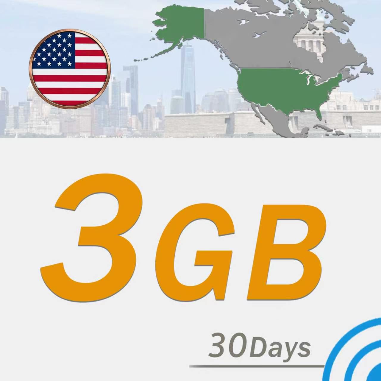 USA 3GB/30 days www.statelinker.com