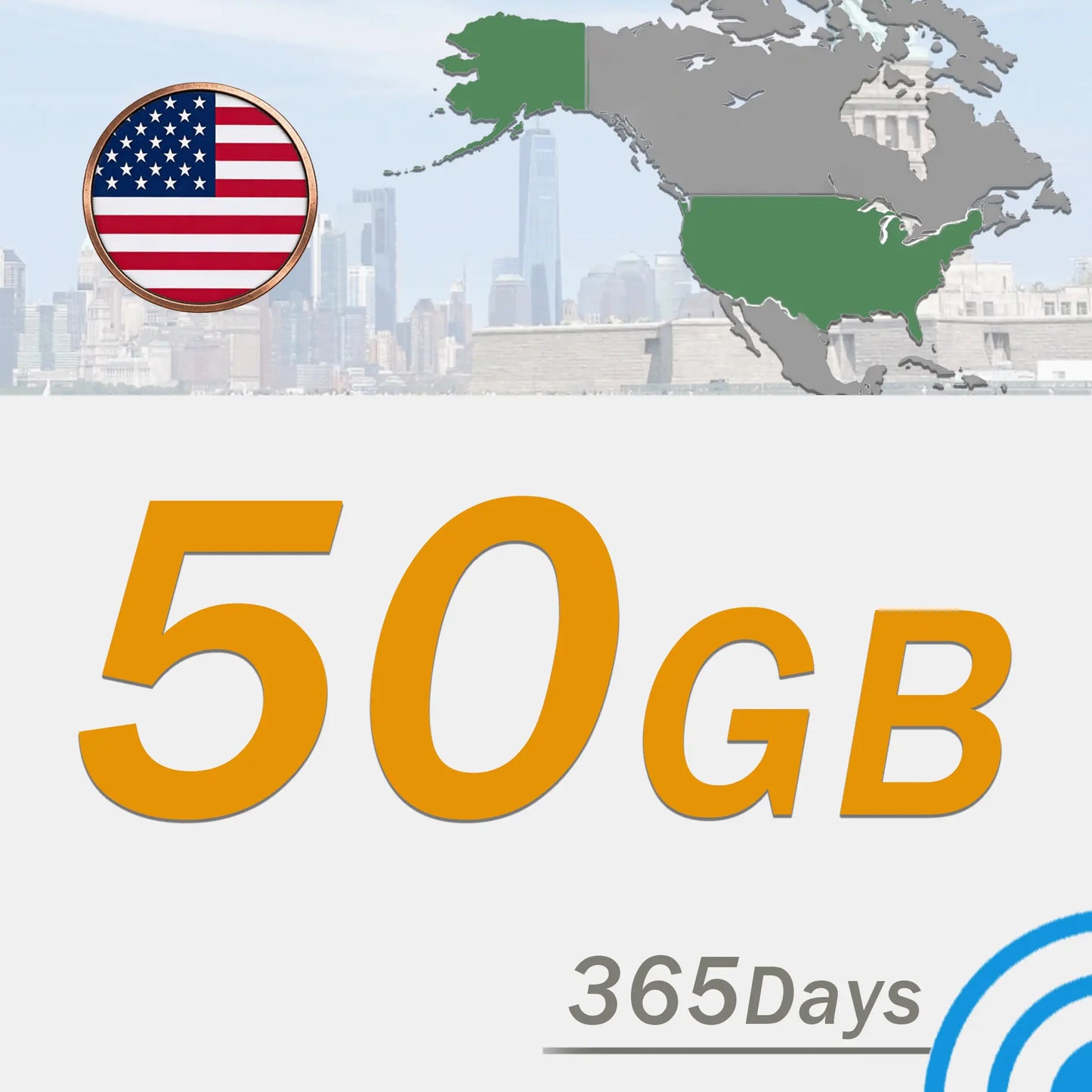 USA 50GB/365 days - www.statelinker.com