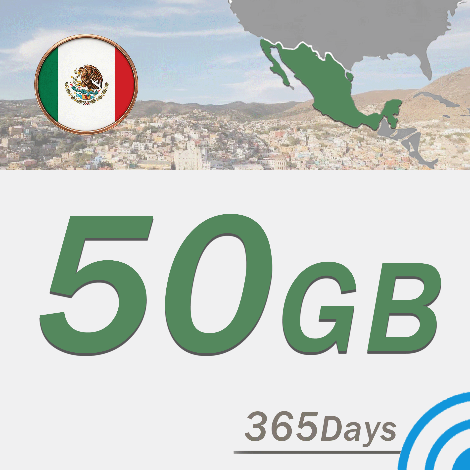 Mexico 50GB/365 days www.statelinker.com