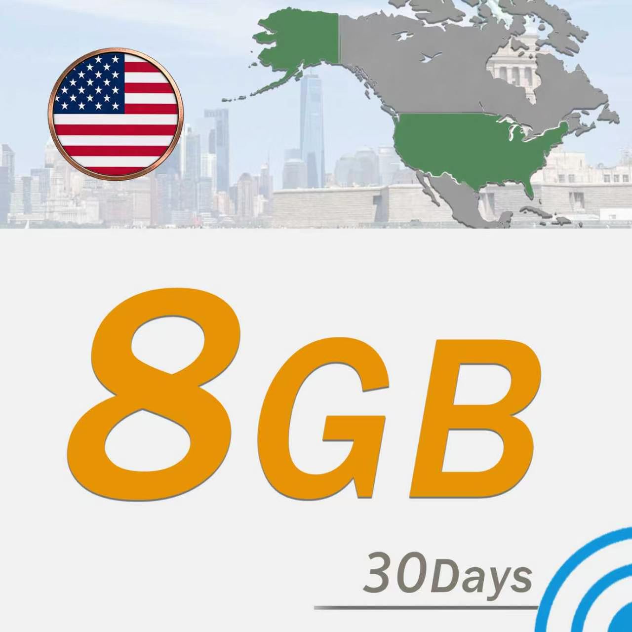 USA 8GB/30 days www.statelinker.com