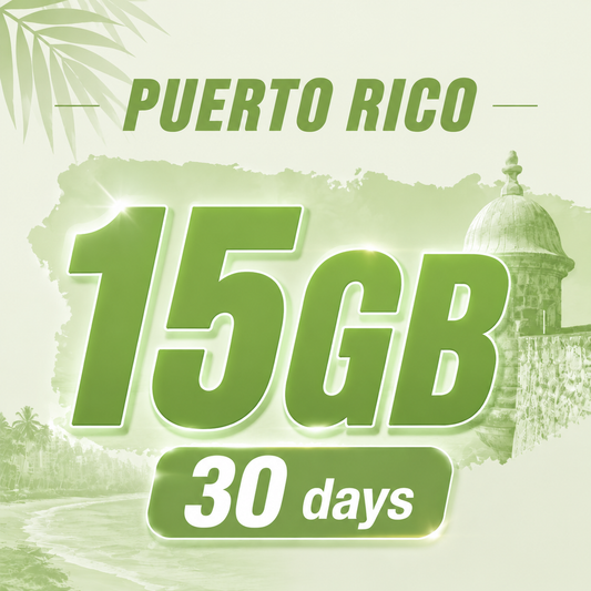 Puerto Rico 15GB/30 days www.statelinker.com
