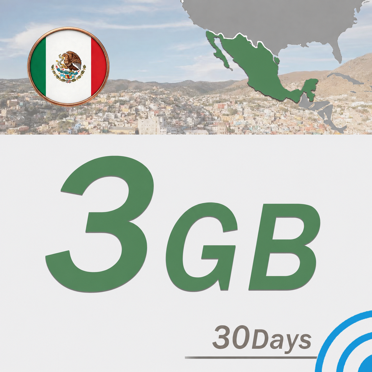 Mexico 3GB/7 days www.statelinker.com