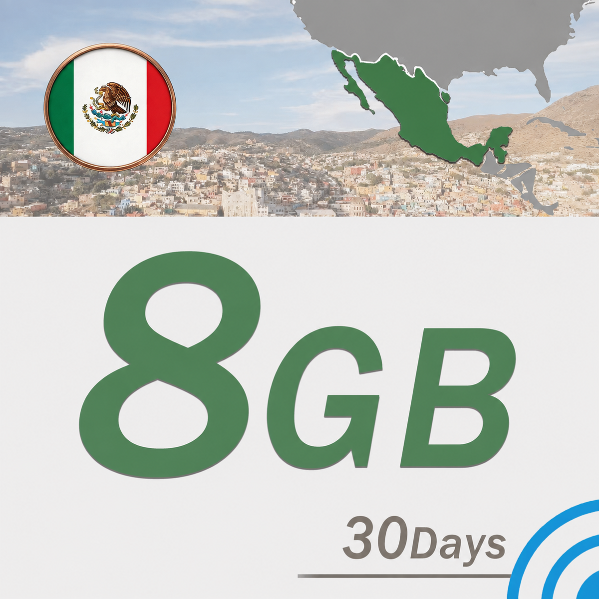 Mexico 8GB/30 days www.statelinker.com